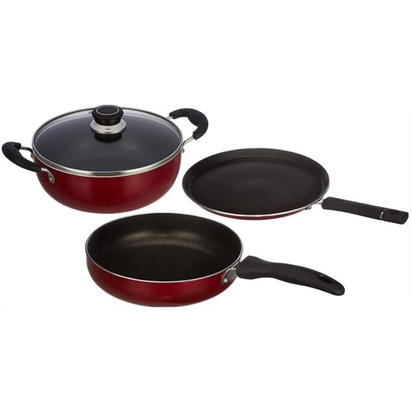 Amazon Brand - Solimo Induction Nonstick Cookware Set