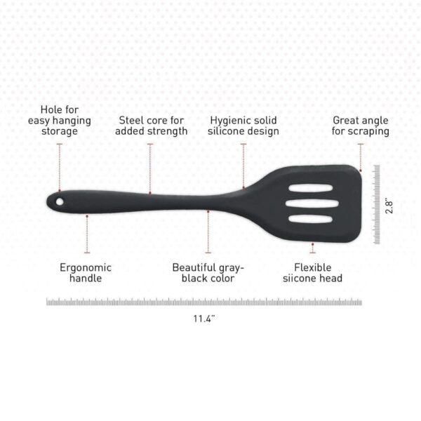 P-Plus International Silicone Spatula Turner Details