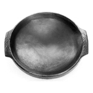 Craftsman India Online Earthen/Clay Frying Pan (Black)