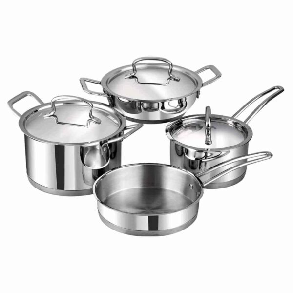 Vinod Stainless Steel Classique Deluxe Cookware Set of 4 Piece