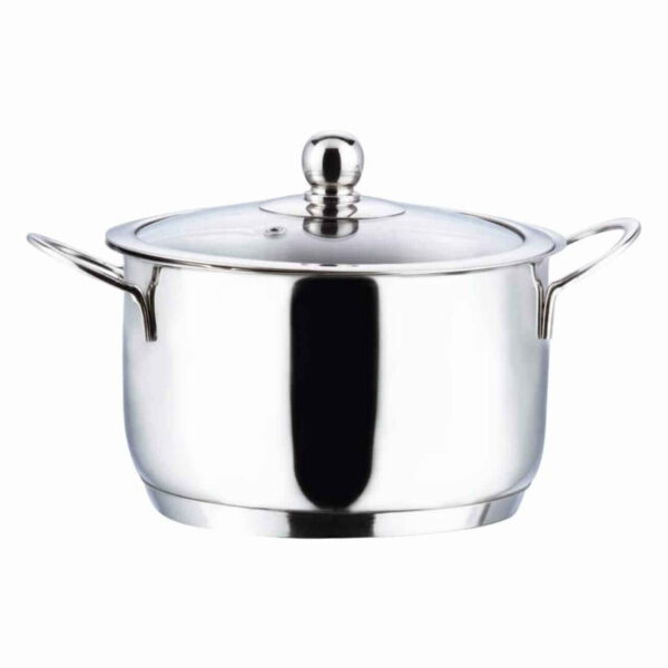 Vinod Stainless Steel Induction Friendly Tuscany Casserole with Glass Lid