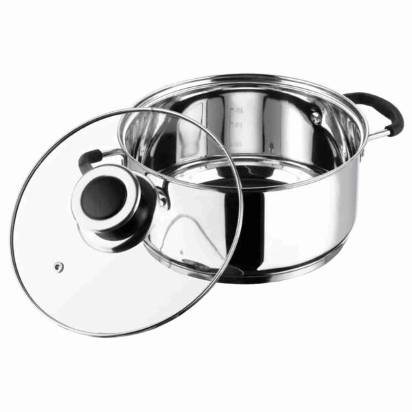 Vinod Master Chef Induction Bottom Saucepot with Glass Lid