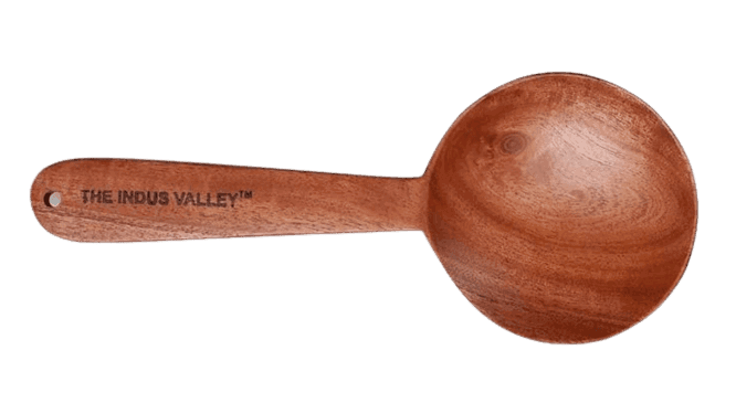 The Indus Valley Wooden Round Spatula